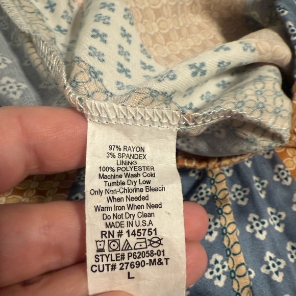 Dress Up Bohemian Wide Leg Pants Colored stripes Size Large - Picture 4 of 7